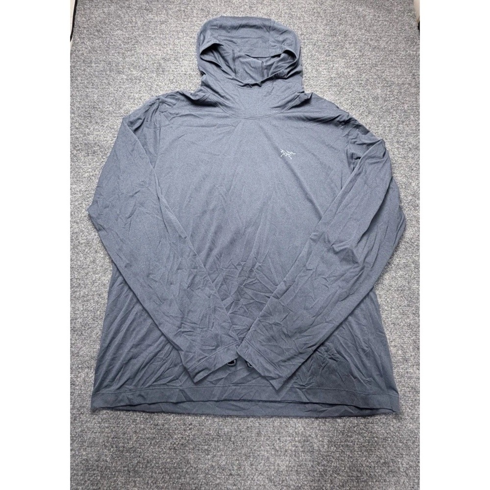 Arc'teryx Remige Hoodie Men's XL Black Lightweight Pullover Hiking Minimalist